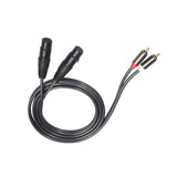 Audio Anschluss Mic Dual RCA Auf XLR Kabel 2 RCA Auf 2 XLR Männlich Hifi Stereo