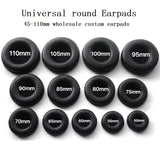 Universal Ersatz Ohrpolster Kissen für Kopfhörer 45mm - 115mm 1 Paar Schwarz