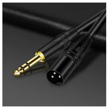 Jack 6.3 TRS to XLR Cable, Symmetrical 6.35 mm Stereo Jack to XLR 1,8m