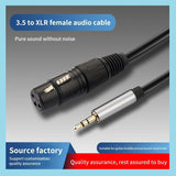 XLR-Buchse auf AUX 3,5 mm Kabel für Computer, Telefon, Lautsprecher, Verstärker