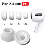 Ohrstöpsel für Apple AirPods PRO / PRO 2 Aufsätze Silikon  XS-L Weiß 1 Set