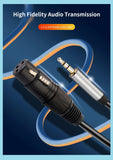 3,5 mm Kabel XLR-Buchse auf AUX für Computer, Telefon, Lautsprecher, Verstärker