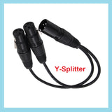 3-poliger XLR-Stecker auf Dual-Buchse kabel Y-Splitter Verlängerungsadapter