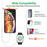 2 in 1 Ladekabel für iWatch Series Magnetischer Ladegerät Apple Watch Top Type c