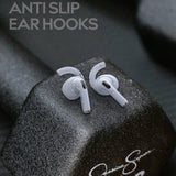 Ohrbügel Ohrpolster Ohrstöpsel für Apple AirPods 3 Tips Silikon Weiß 2 Paar