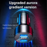 ATRTEC Dual USB 5V 3.1A schnelles Autoladegerät Telefonadapter LED Anzeige charg
