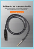 3,5 mm Kabel XLR-Buchse auf AUX für Computer, Telefon, Lautsprecher, Verstärker