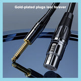 1M 3,5 mm auf Mini-XLR-Buchse Stereo-Audiokabel 3,5mm auf 6,35mm XLR aufio kabel