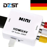Mini HDMI zu AV Adapter Full HD 1080P Video Audio 3 RCA Signal Konvertier HDMI2A
