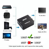 Mini HDMI zu AV Adapter Full HD 1080P Video Audio 3 RCA Signal Konvertier HDMI2A