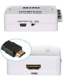 Mini HDMI zu AV Adapter Full HD 1080P Video Audio 3 RCA Signal Konvertier HDMI2A