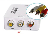 Mini HDMI zu AV Adapter Full HD 1080P Video Audio 3 RCA Signal Konvertier HDMI2A