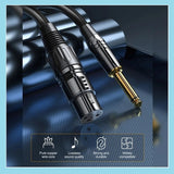 1M 3,5 mm auf Mini-XLR-Buchse Stereo-Audiokabel 3,5mm auf 6,35mm XLR aufio kabel