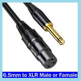 1M 3,5 mm auf Mini-XLR-Buchse Stereo-Audiokabel 3,5mm auf 6,35mm XLR aufio kabel