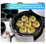 Muffinformen für 7 Tassen, Airfryer-Silikon-Cupcake-Form für 3,5 bis 5,8 l, anti