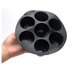 Muffinformen für 7 Tassen, Airfryer-Silikon-Cupcake-Form für 3,5 bis 5,8 l, anti