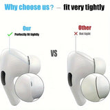 Ear pads for AirPods PRO / PRO 2, ear caps earplugs 3 pairs S/M/L white