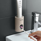 Toothbrush Holder Wandhalterung Automatischer Zahnpastaspender Zahnbürstenhalter