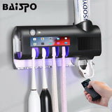 BAISPO UV Zahnbürstenhalter & automatischer Zahnpastaspender Solar Energy Charge
