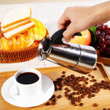 Edelstahl Kaffeekanne Perkolator Latte Herd Kaffeemaschine Coffee Maker Pot