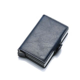 Leder Kartenhalter Kartenetui RFID Geldklammer Geldbeutel Cardholder Case Wallet