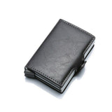 Leder Kartenhalter Kartenetui RFID Geldklammer Geldbeutel Cardholder Case Wallet