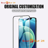 2 Pcs Tempered Glass for iPhone 16 15 14 13 12 11 X  XS 8 7 Screen Protector 9H
