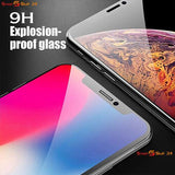 2 Pcs Tempered Glass for iPhone 16 15 14 13 12 11 X  XS 8 7 Screen Protector 9H