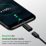 2x Usb-C Adattatore Su Micro USB Tipo C Convertitore per Samsung Huawei LG OTG