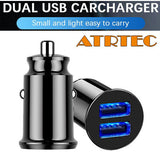 Mini 2 USB Accendisigari Caricabatteria Auto Adattatore Cellulare Spina 12V/24V