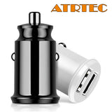 Mini 2 USB Accendisigari Caricabatteria Auto Adattatore Cellulare Spina 12V/24V