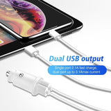 Mini 2 USB Accendisigari Caricabatteria Auto Adattatore Cellulare Spina 12V/24V