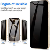 2 Pcs Privacy GlasS for iPhone 16 15 14 13 12 11 X XR XS 8 7 Screen Protector 9H