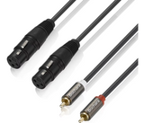 Audio Anschluss Mic Dual RCA Auf XLR Kabel 2 RCA Auf 2 XLR Männlich Hifi Stereo