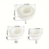 Ear pads for AirPods PRO / PRO 2, ear caps earplugs 3 pairs S/M/L white