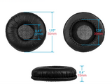 Paar Ohrpolster für Sennheiser CC 550, CC 550 IP Kunstleder Schwarz