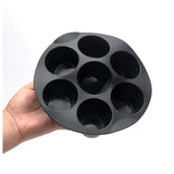 Muffinformen für 7 Tassen, Airfryer-Silikon-Cupcake-Form für 3,5 bis 5,8 l, anti