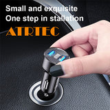ATRTEC Dual USB 5V 3.1A schnelles Autoladegerät Telefonadapter LED Anzeige charg
