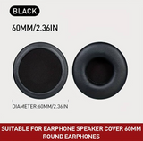 Ohrpolster für Sony MDR-IF240R Schwarz Kunstleder 60mm