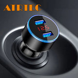 ATRTEC Dual USB 5V 3.1A schnelles Autoladegerät Telefonadapter LED Anzeige charg