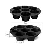 Muffinformen für 7 Tassen, Airfryer-Silikon-Cupcake-Form für 3,5 bis 5,8 l, anti