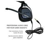 Audiokabel für Astro A10 A30 A40 A50 kompatibel mit Xbox One, PS4 und Smartphone