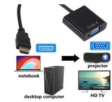 HDMI auf VGA Adapter Converter D-Sub 15-polig Konverter Full HD 1080p