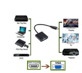 HDMI auf VGA Adapter Converter D-Sub 15-polig Konverter Full HD 1080p