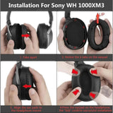 Headband + Earpads for Sony Headphone Sony WH-1000XM4 Black