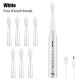 Elektrische Zahnbürste 5-Gang-Modus USB-Aufladung IPX7 für Erwachsene