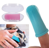 Hunde-Fingerzahnbürste superweich für Haustiere Zahnreinigung Pflege Silikon