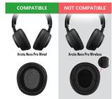 1 Paar Ersatz Ohrpolster für SteelSeries Arctis Nova Pro Wired Premium Qualität
