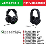 1 Paar Ohrpolster für Razer Kraken 7.1 Chroma V2 USB Gaming Pro V2 Kopfhörer