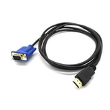 HDMI-VGA Stecker HD-15 Stecker 15Pin Video Adapter Kabel für HDTV PC 1M